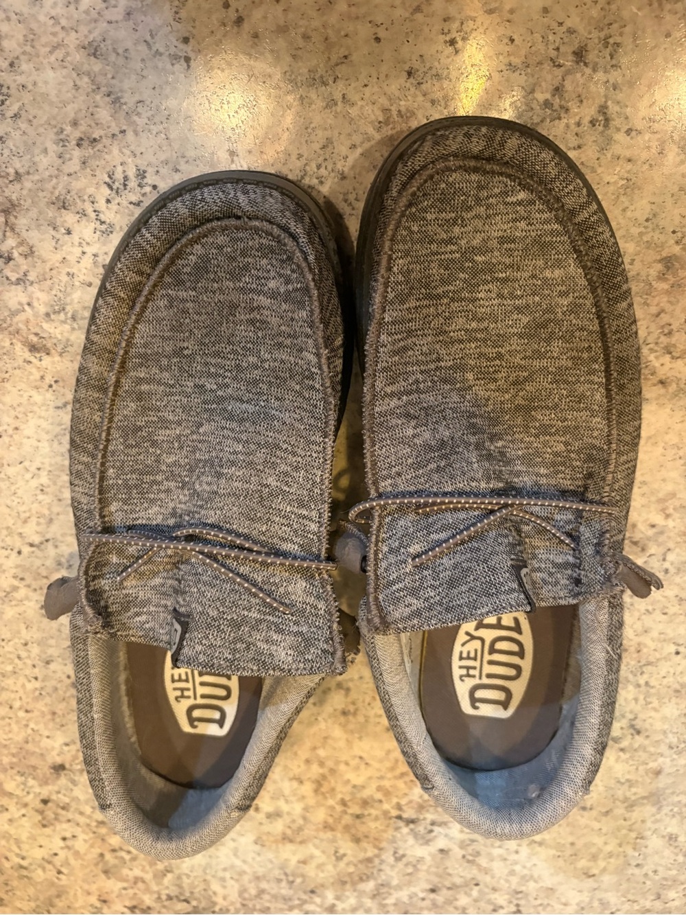 Hey Dude Men’s Heather Grey Casual Slip-Ons
